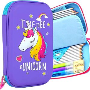 BIG SIZE MULTI COMPARTMENT SCHOOL POUCH FOR KIDS