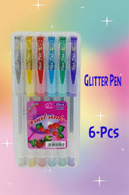 GLITTER PEN SET 6PCS